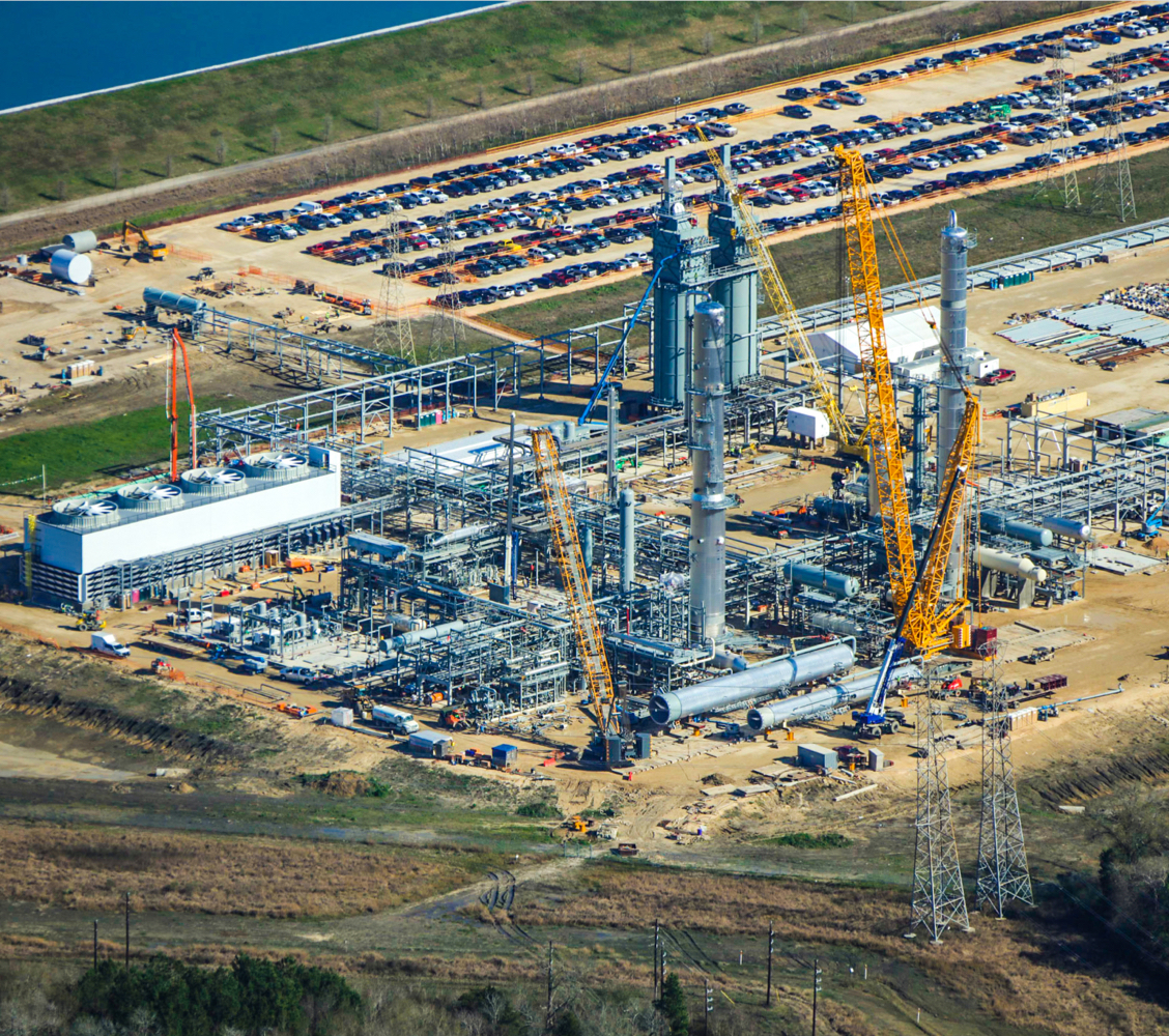 A process plant in Texas